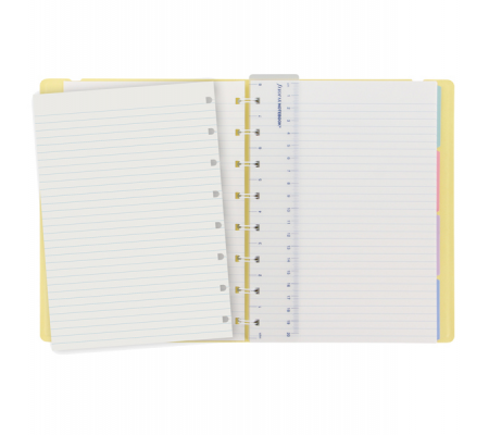 Notebook - con elastico - copertina similpelle - A5 - 56 pagine - a righe - giallo limone - Filofax - L115061 - 5015142269135 - 94809_1 - DMwebShop