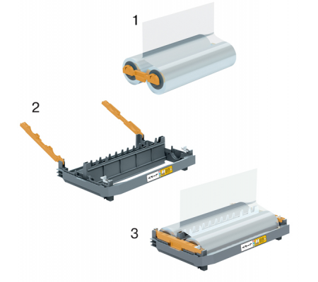 Cartuccia ricaricabile - struttura con film incluso - 125 micron - lucido - per plastificatrice Foton 30 - GBC - 4410025 - 5028252624497 - 94819_1 - DMwebShop