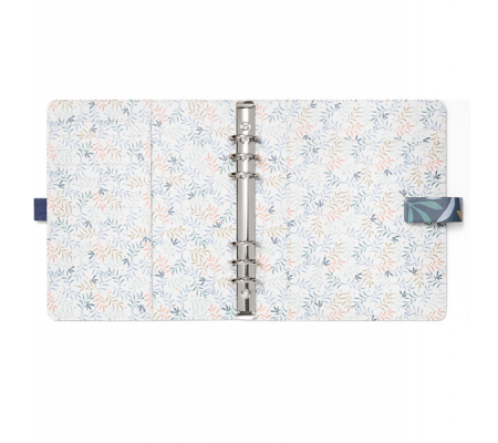 Organiser - con cinturino - fantasia Botanical - A5 - 233 x 217 x 46 mm - blu - Filofax - 22-022646 - 94926_1 - DMwebShop