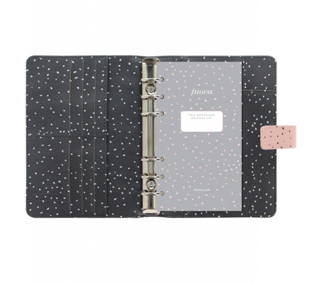 Organiser Confetti - f.to Personal - 187 x 153 x 40 mm - con cinturino - rosa - Filofax - 22-028723 - 5059145460205 - 94938_1 - DMwebShop