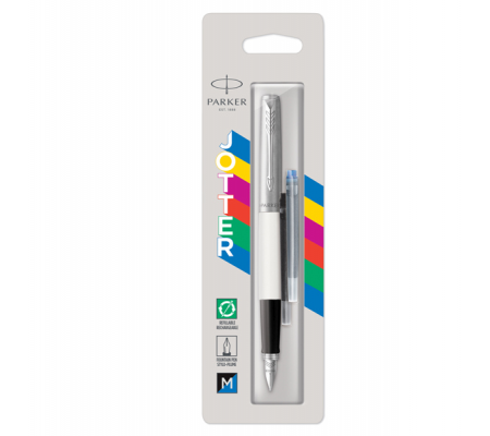 Penna stilografica Jotter Original - punta M - fusto bianco - Parker - 2096871 - 3026980968717 - 94548_1 - DMwebShop