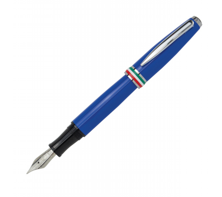 Penna stilografica Aldo Domani - punta M - fusto azzurro italia - Monteverde - J059733 - 080333597330 - 94811_1 - DMwebShop