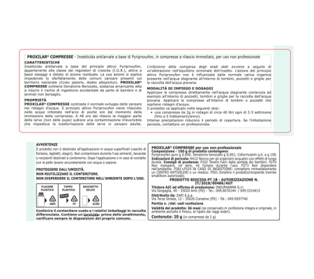 Compressa insetticida per larve di zanzara in barattolo - conf. 10 pezzi - Protemax - PROTE214 - 8005831013771 - 97131_2 - DMwebShop