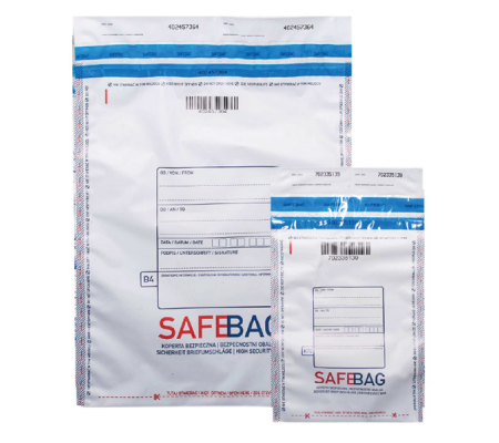 Sacchetti di sicurezza Safe Bag per corrieri - B5 - 18,6 x 25,5 + 4 cm - bianco - conf. 100 pezzi - Bong Packaging - 68282 - 5901947056424 - 97504_1 - DMwebShop