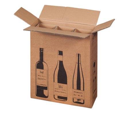 Scatola Wine Pack per 3 bottiglie - 30,5 x 10,8 x 36,8 cm - conf. 10 pezzi - Bong Packaging - 222103110 - 4250414105884 - 97526_1 - DMwebShop