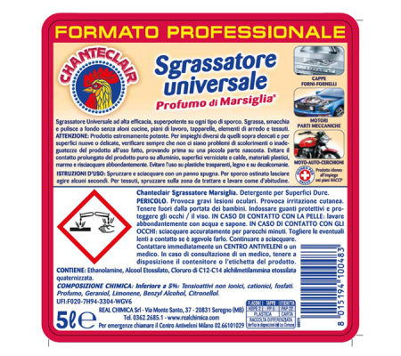 Sgrassatore universale - 5 lt - marsiglia - Chanteclair - 126762IT - 8015194100483 - 97748_1 - sgrassatore chante clair - chanteclair sgrassatore universale - DMwebShop