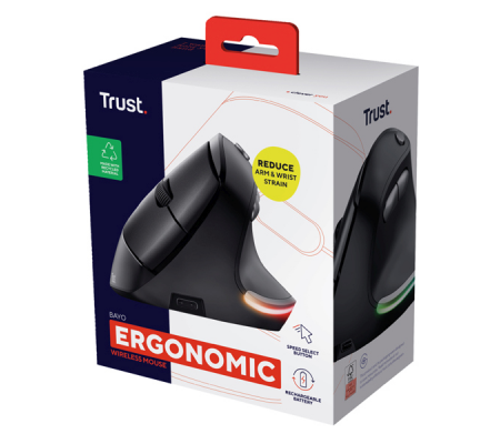 Mouse ergonomico Bayo - wireless - Trust - 24731 - 8713439247312 - 98396_5 - DMwebShop