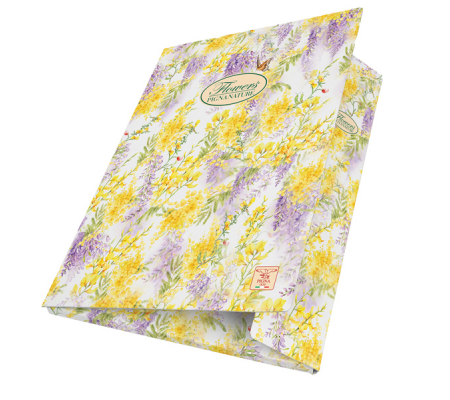 Cartella con elastico Nature Flowers - 26 x 35,5 x 1,2 cm - 3 lembi - Pigna - 02303643L