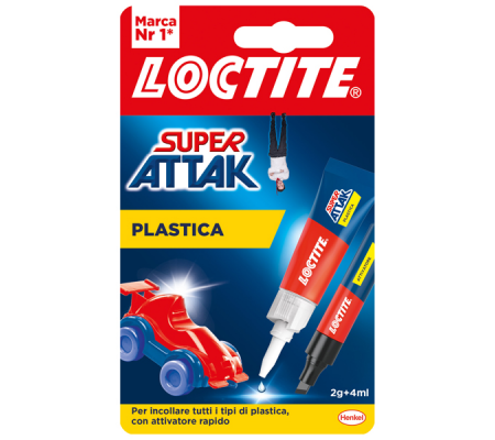 Colla Super Attak - adesivo liquido e attivatore in penna - Loctite - 2632283 - 8004630888641 - DMwebShop