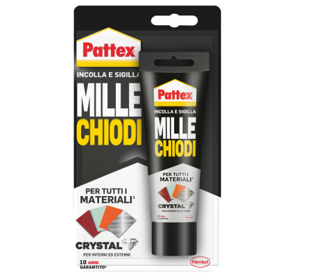 Colla Millechiodi Crystal - 90 gr - trasparente - Pattex - 2449235 - 8004630921515 - DMwebShop