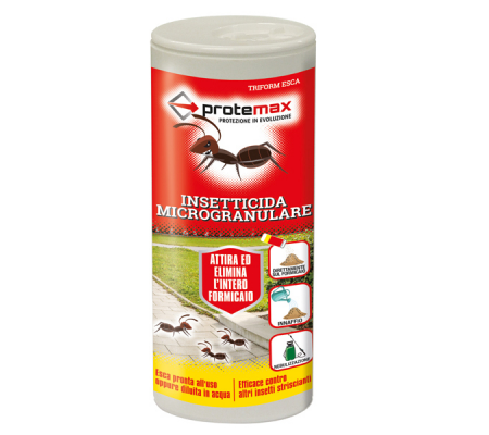 Insetticida microgranulare per formiche e insetti striscianti - in barattolo - 250 gr - Protemax - PROTE304 - 8005831014655 - DMwebShop