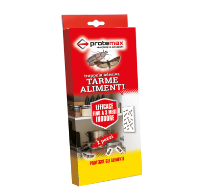 Trappola adesiva per tarme in alimenti - blister 2 pezzi - Protemax - PROTE348 - 8005831014686 - DMwebShop