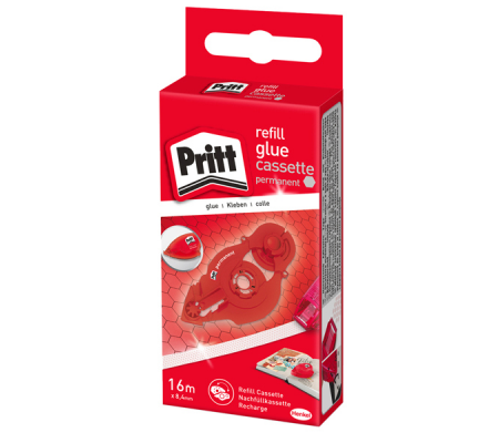 Refill colla a nastro Roller System - 8,4 mm x 16 mt - permanente - Pritt - 2111973 - 1