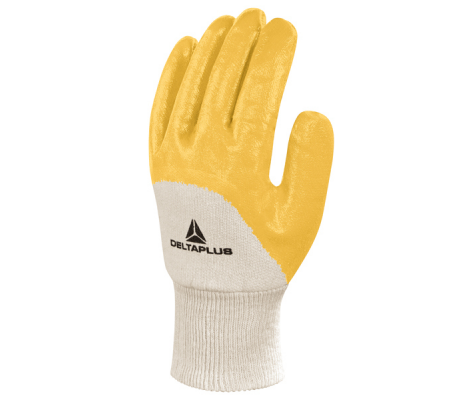 Guanti da lavoro pesante NI015 - nitrile leggero - taglia 10 - giallo - Deltaplus - NI01510 - 1