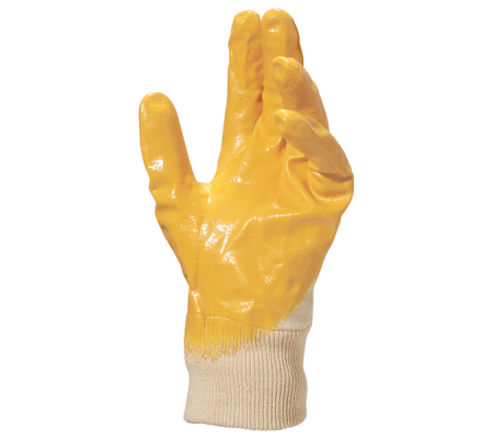 Guanti da lavoro pesante NI015 - nitrile leggero - taglia 10 - giallo - Deltaplus - NI01510 - 2