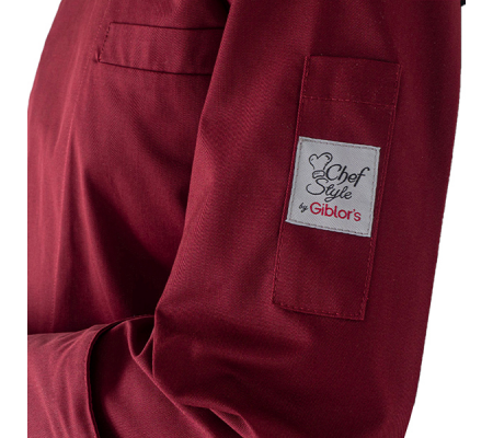 Giacca da cuoco Raul - a manica lunga - taglia M - bordeaux - Giblor's - Q8GX0105-U35-M - 8058045582489 - 96653_1 - DMwebShop