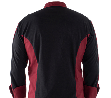 Giacca da cuoco Raul - a manica lunga - taglia XL - bordeaux - Giblor's - Q8GX0105-U35-XL - 8058045587729 - 96655_3 - DMwebShop