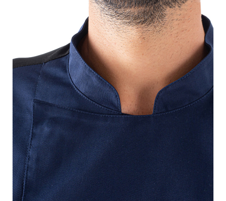 Giacca da cuoco Raul - a manica lunga - taglia L - blu - Giblor's - Q8GX0105-Z48-L - 8058045581550 - 96659_1 - DMwebShop