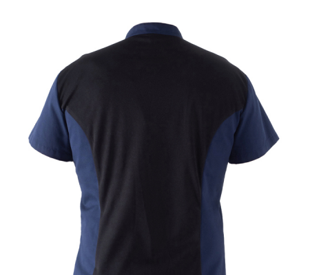 Giacca da cuoco Thiago - a manica corta - taglia L - blu - Giblor's - Q8GX0103-Z48-L - 8058045581604 - 96669_1 - DMwebShop