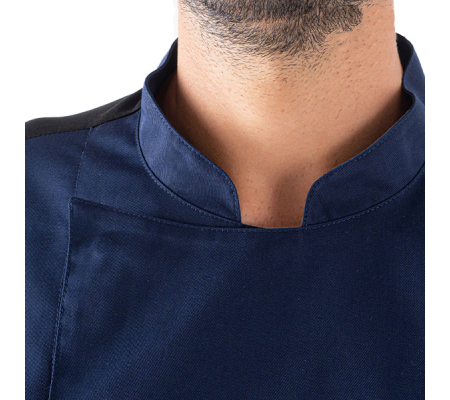 Giacca da cuoco Thiago - a manica corta - taglia L - blu - Giblor's - Q8GX0103-Z48-L - 8058045581604 - 96669_3 - DMwebShop