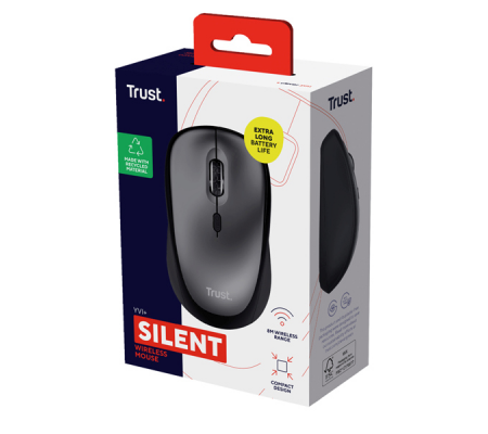 Mouse wireless Yvi+ - silenzioso - nero - Trust - 24549 - 8713439245493 - 98142_3 - DMwebShop