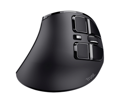 Mouse wireless ergonomico Voxx - ricaricabile - nero - Trust - 23731 - 8713439237313 - 98467_1 - DMwebShop