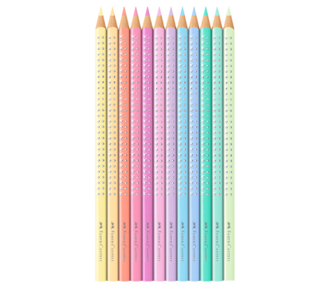 Astuccio matite colorate Sparkle Pastel - colori assortiti - conf. 12 pezzi - Faber Castell - 201910 - 4005402019106 - 98888_1 - DMwebShop