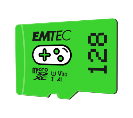 mSD - 128 Gb - UHS-I U3 V30 A1 Gaming - Verde - Emtec - ECMSDM128GXCU3G - 3126170175939 - EMTSDM128GXCU3_1 - DMwebShop