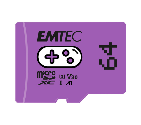 mSD - 64 Gb - UHS-I U3 V30 A1 Gaming - Viola - Emtec EMTSDM64GXCU3G - ECMSDM64GXCU3G - 3126170175908 - EMTSDM64GXCU3G_1 - DMwebShop