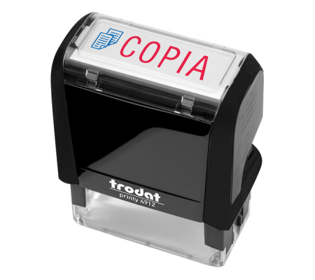 Timbro Printy 4912 Office Eco - autoinchiostrante - COPIA - 47 x 18 mm - nero - Trodat - 194268 - 1900849426834 - DMwebShop