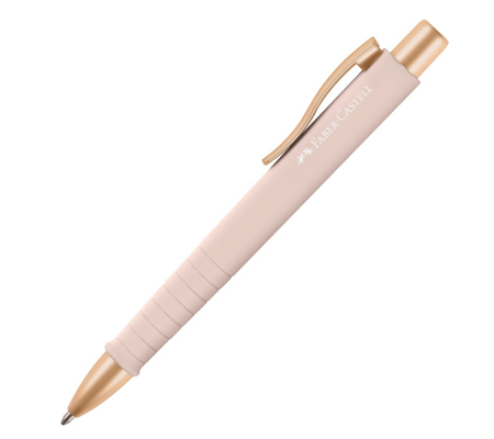 Penna a sfera a scatto Poly Ball Urban - punta 0,7 mm - fusto pale rose - Faber Castell - 241187 - 6933256654557 - DMwebShop