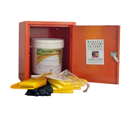 Kit Emergenza - Solfonet Green - per sversamento acido solforico - 32 x 25 x 38 cm - Carvel - KIT351MG - DMwebShop