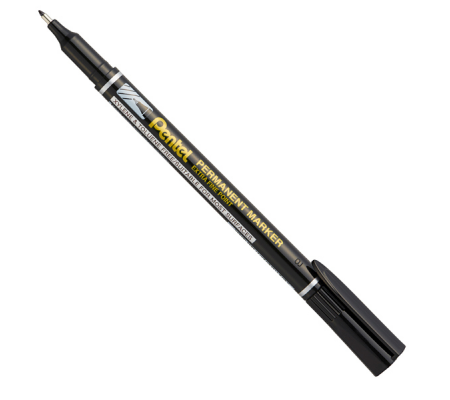 Marcatore permanente NF 450 - punta extra-fine - nero - conf. 12 pezzi - Pentel - Amiko - NF450-A - 884851042804 - DMwebShop