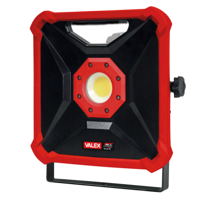 Faro led M-LD 18 - a batteria - 18 V - 26 x 23 x 7 cm - nero-rosso - Valex - 1152239 - 8004878100505 - DMwebShop