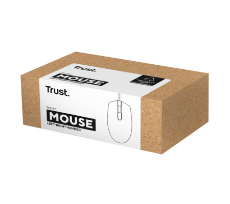 Mouse ottico con filo TM_101 Eco - nero - Trust - 25295