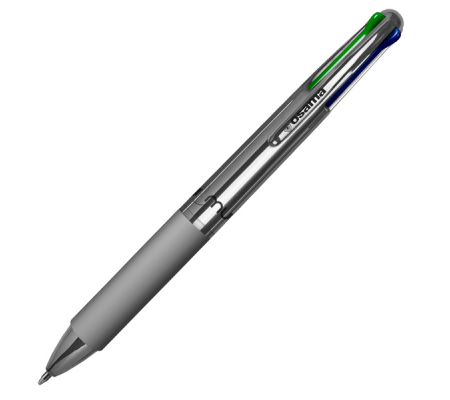 Penna a sfera 4 Multi Chrome - punta 1 mm - 4 colori - old silver - conf. 12 pezzi - Osama - OW 84018607 - 8059484018607 - DMwebShop