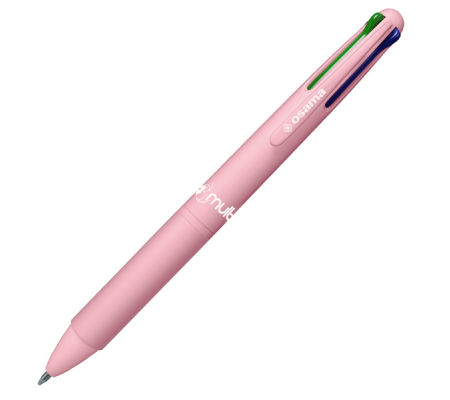 Penna a sfera 4 Multi Pastel - punta 1 mm - 4 colori - baby pink - conf. 12 pezzi - Osama - OW 84017860 - 8059484017860 - DMwebShop