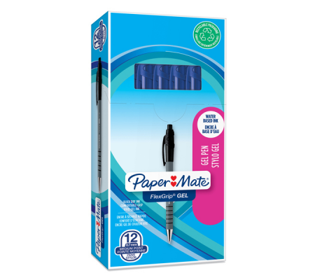 Penna a sfera Flexgrip Gel - punta 0,7 mm - blu - Papermate - 2108213