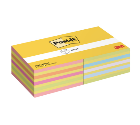 Blocco foglietti Cubo - 2028-0CPPX2 - 76 x 76 mm - colori assortiti neon-pastel - 450 fogli - conf. 2 blocchi - Post-it - 7100321423 - 4064035146139 - DMwebShop