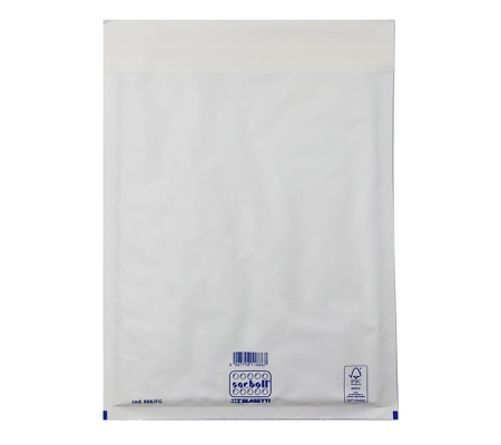 Busta imbottita Sacboll formato FG - 25 x 39 cm - carta - bianco - conf. 10 pezzi - Blasetti - 0886 - 8007758008861 - DMwebShop