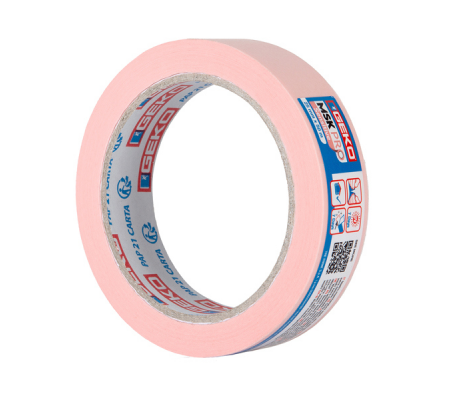 Nastro mascheratura Pro Sensitive - per superfici delicate - 2,5 cm x 50 mt - carta washi - rosa - Geko - conf. 6 pezzi - 21000/839 - 8014846535826 - DMwebShop