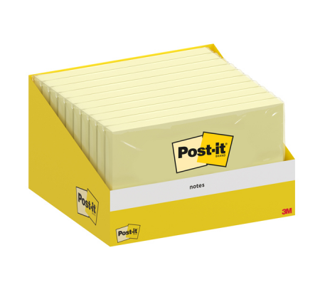 Blocco foglietti - 76 x 127 mm - giallo canary - 100 fogli - conf. 10 blocchi - Post-it - 7100317839 - 4064035126797 - DMwebShop