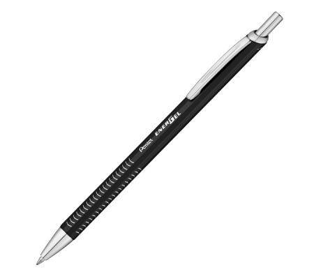 Penna roller EnerGel Metal Slim - punta 0,7 mm - fusto nero - Pentel - BL447A-A - 810035300002 - DMwebShop