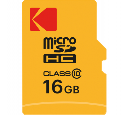 Micro SDHC Class 10 Extra - 16GB - Kodak - EKMSDM16GHC10CK - 3126170158321 - DMwebShop