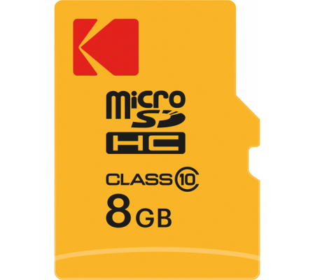 Micro SDHC Class 10 Extra - 8 Gb - Kodak - EKMSDM8GHC10CK - 3126170158291 - DMwebShop