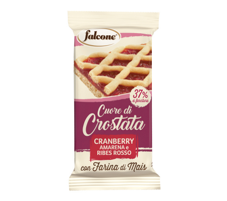 Cuor di crostata cranberry, amarena e ribes rosso - 60 gr - Dolciaria Falcone - 01-0411 - 8023696006073 - DMwebShop