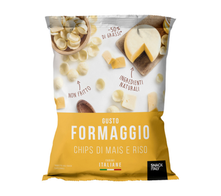 Chips di mais e riso al formaggio - 70 gr - Snack Italy - A007 - 18033509630057 - DMwebShop
