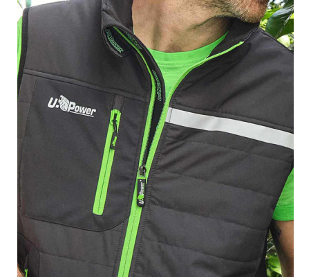 Gilet Wall - taglia XL - PE - grigio-verde - U-power - FU278RL-XL