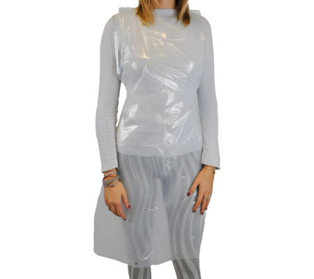 Grembiule Apron 30 - taglia unica - LDPE - bianco - conf. 100 pezzi - Worker - GA430.15.01 - 8057714904140 - DMwebShop