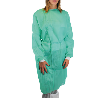 Camice monouso Visitor 30 - taglia unica - PLP - verde - Worker - GA209.11.03 - 8057714904782 - DMwebShop